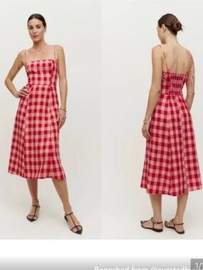newbury linen dress Reformation Newbury Linen Dress in Chall (12) |